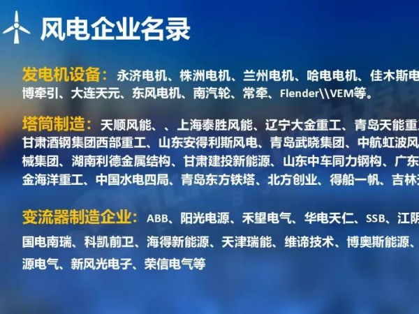 2020年全國(guó)風(fēng)電企業(yè)名錄 甘肅建投新能源公司喜上榜單