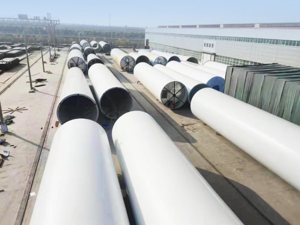 新能源公司風電塔筒項目生產進行時